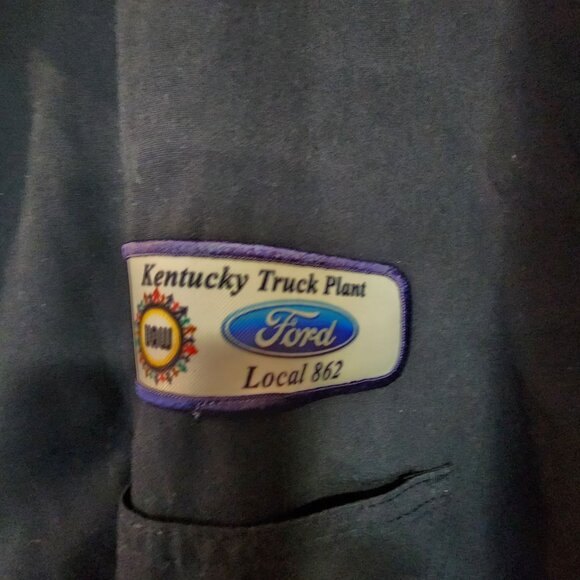 Union Line Ford Kentucky Truck Plant Work Shirt Mens 5XL Short Sleeve - Picture 3 of 4
